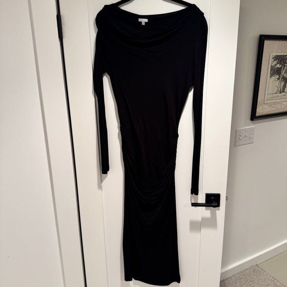 James Perse One-Shoulder Long Sleeve Midi Dress - Picture 5 of 5